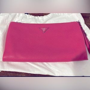 Authentic Prada leather pouch